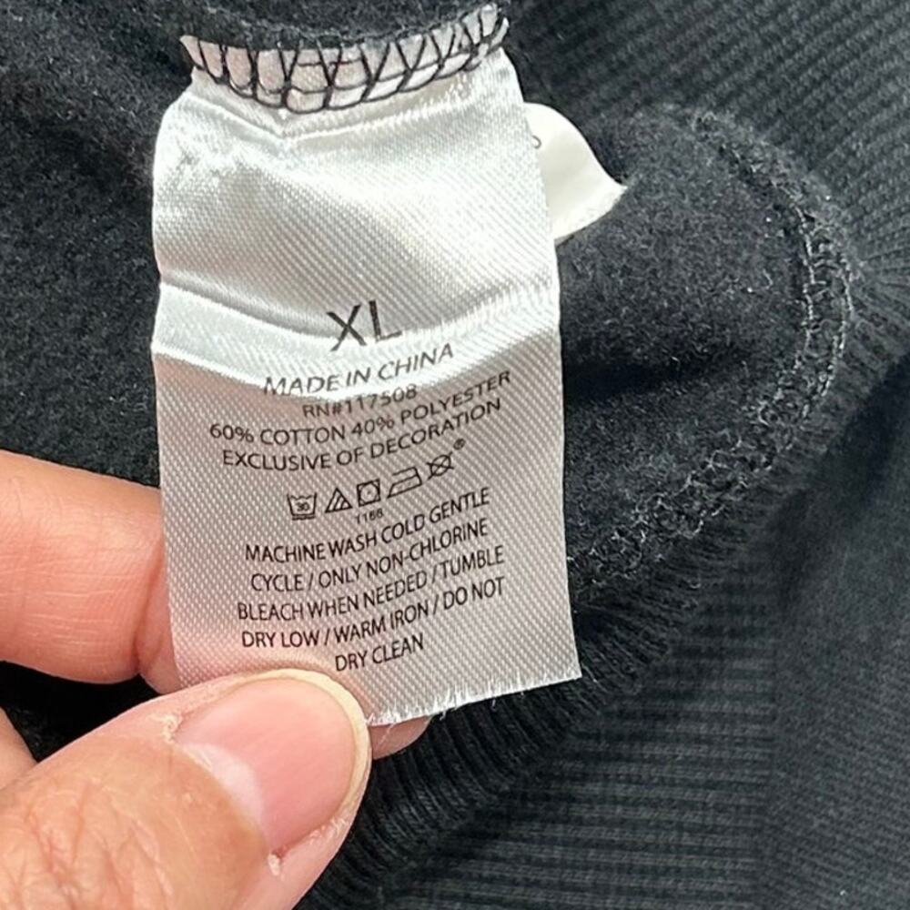 Detroit Lions NFL Cropped Quarter Zip Pullover Sweatshirt Black Women’s X-Large - Picture 8 of 10